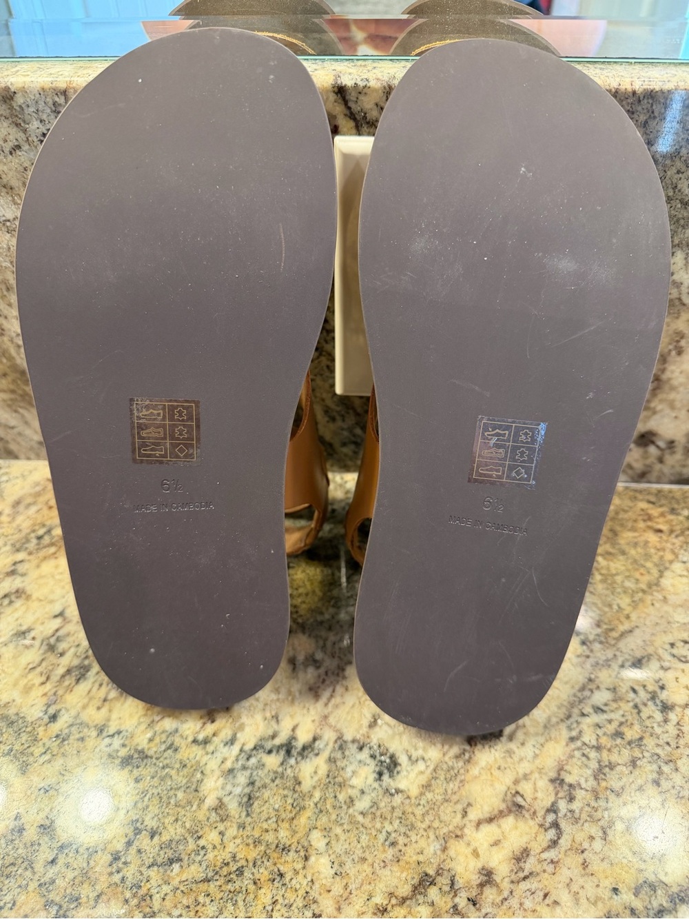 Madewell Natasha Flatform Sandals in Desert Camel - Picture 4 of 5
